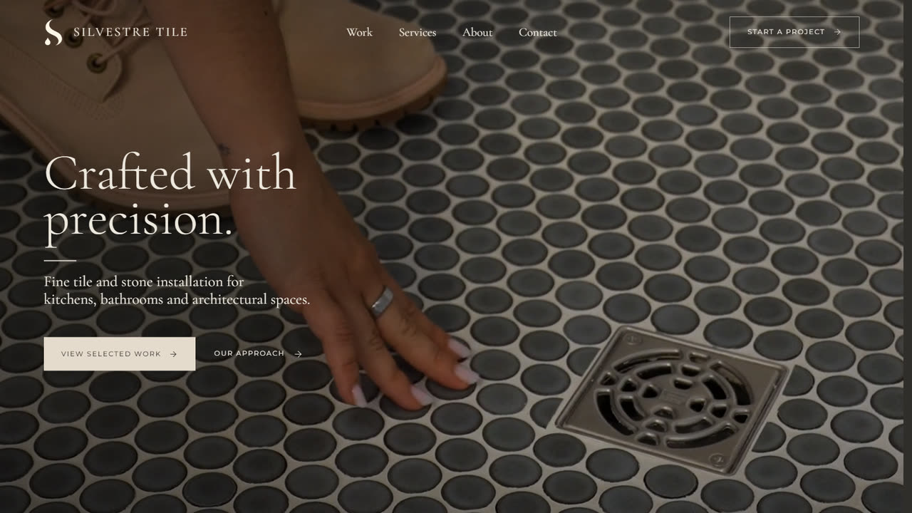 Website built for Silvestre Tile